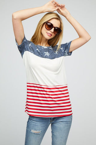 Color Block Flag Top
