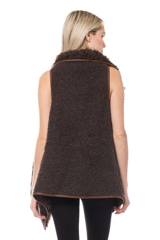 Sherpa Vest - Brown