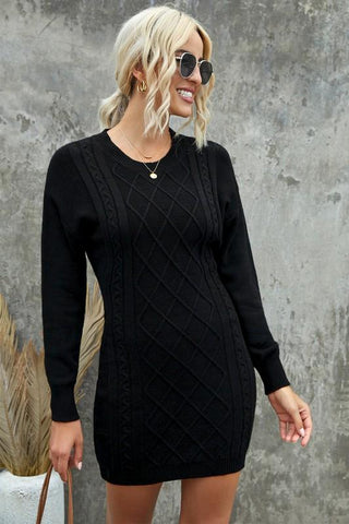 Sweater Dress- Black