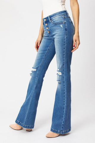 Kan Can Flared Jeans - Blue