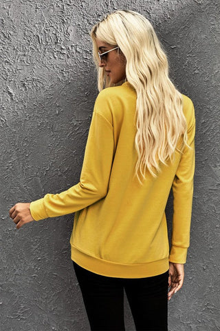 Leopard Print Pumpkin Top - Mustard