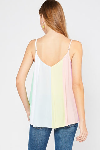 Kaleidoscope of Color Top - Pastel Rainbow