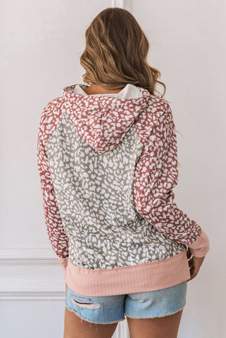 Leopard Hoodie - Pink