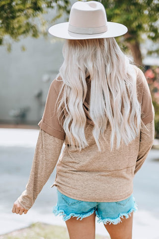 Thermal Hoodie - Heather Brown