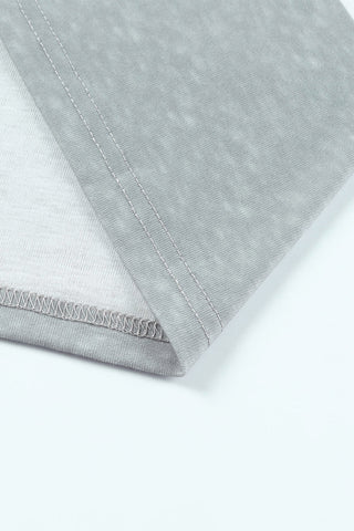 Soft Striped Long Sleeve Top - Gray