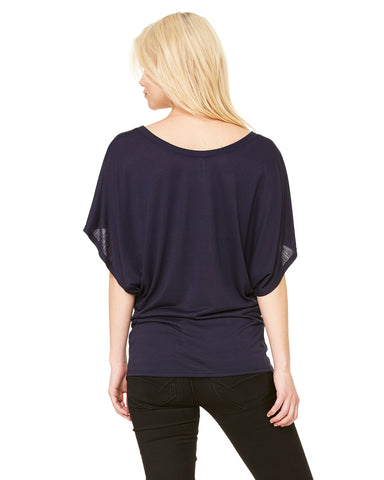 Flowy Dolman Top - Navy