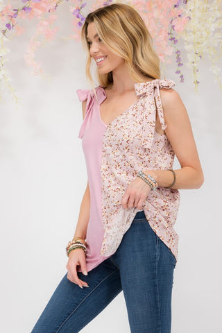 Tie Spring Top - Pink