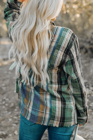Fall Flannel Shirt - Green