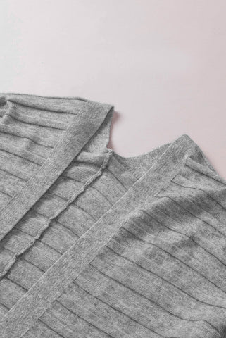 Half Sleeve Cardigan - Gray