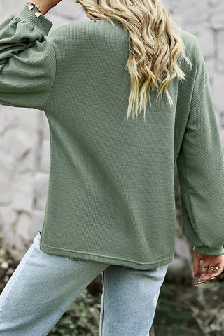 V-Neck Thermal Top - Green