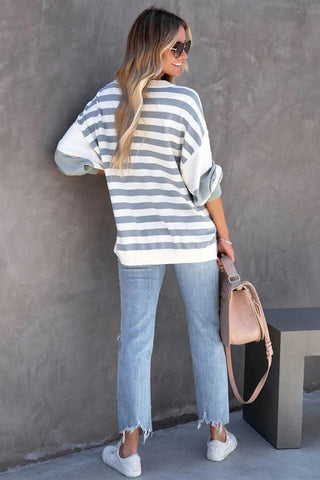 Striped Sweatshirt - Black