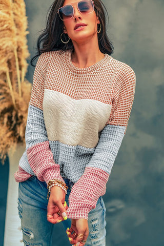 Fall Feeling Waffle Knit Top
