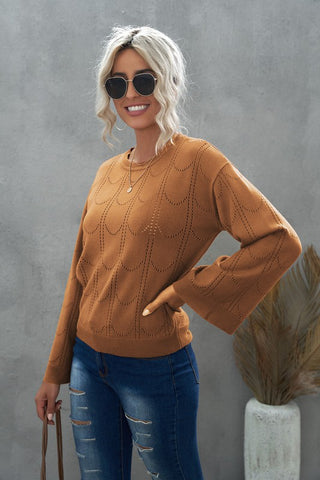 Fall Feelings Sweater - Brown