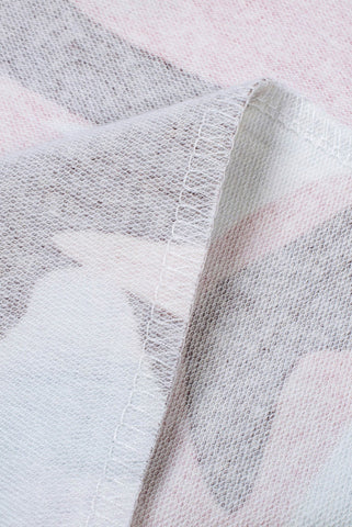 Camo Crew Neck Top - Pink
