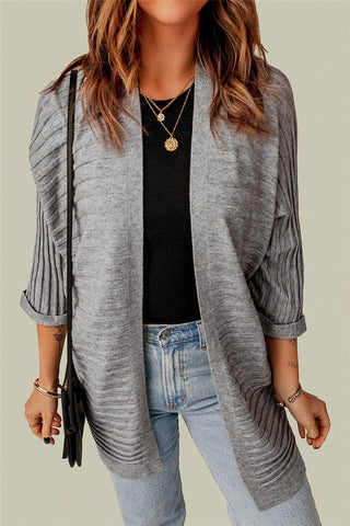 Half Sleeve Cardigan - Gray