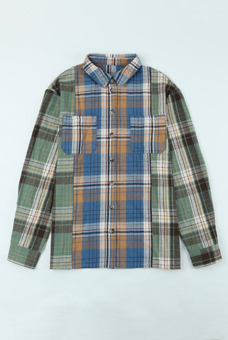 Fall Flannel Shirt - Green