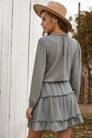 Winter Frolic Dress - Gray