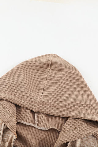 Thermal Hoodie - Heather Brown