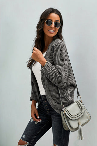 Chunky Cardigan - Gray