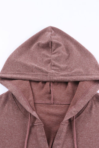 Weekend Henley Hoodie - Mauve