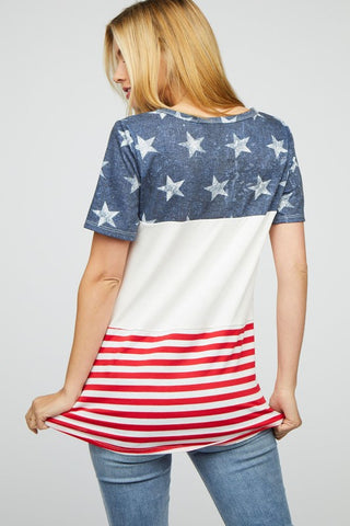 Color Block Flag Top