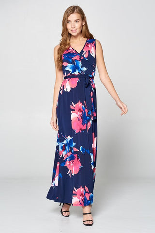 A Night in Maui Maxi Dress - Navy
