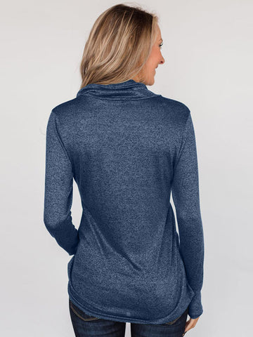 Zipper Tunic Top - Navy