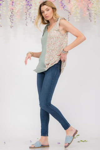 Tie Spring Top - Green