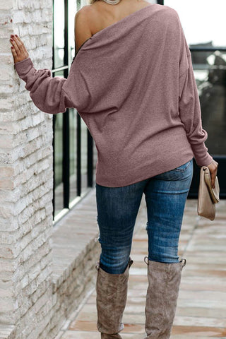 Off Shoulder Zippered Top - Pink