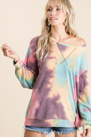 French Terry Tie Dye Sweatshirt