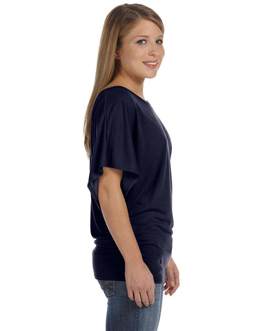 Flowy Dolman Top - Navy