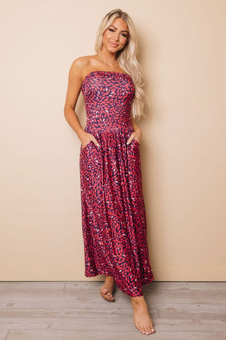 Strapless Summer Maxi - Red