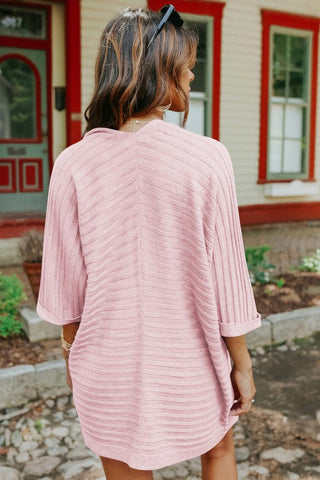 Half Sleeve Cardigan - Pink