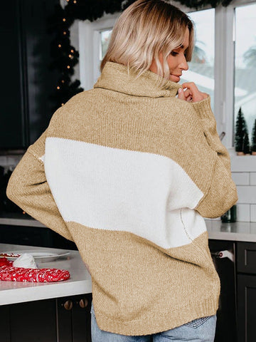 Turtle Neck Sweater - Beige