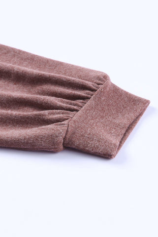 Weekend Henley Hoodie - Mauve