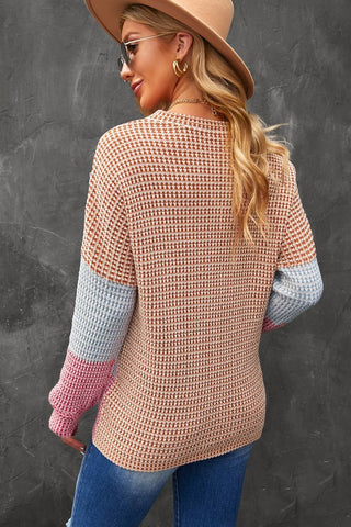 Fall Feeling Waffle Knit Top