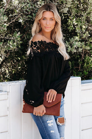 Off Shoulder Top - Black