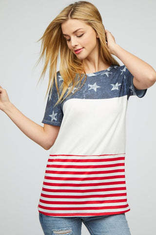 Color Block Flag Top