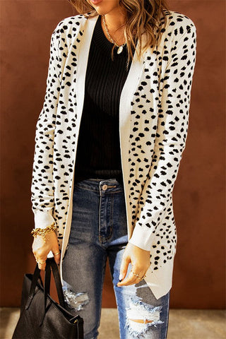 Two Toned Cardigan - Dots
