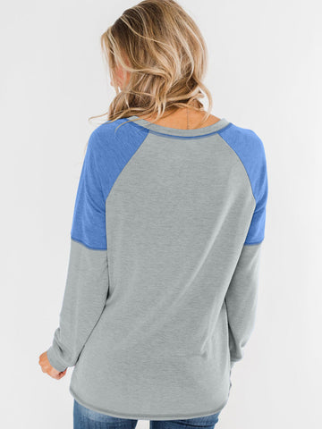 Raglan Sleeve Top - Blue