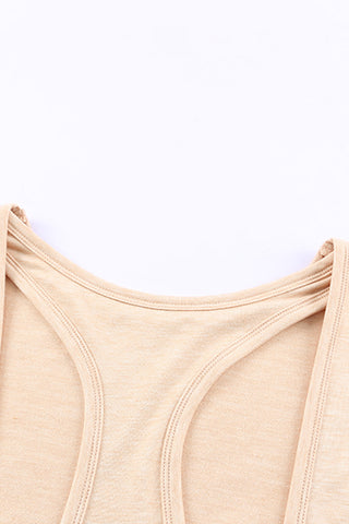 Back Cut Out Top - Beige