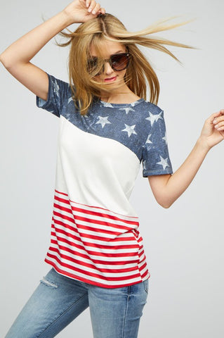 Color Block Flag Top