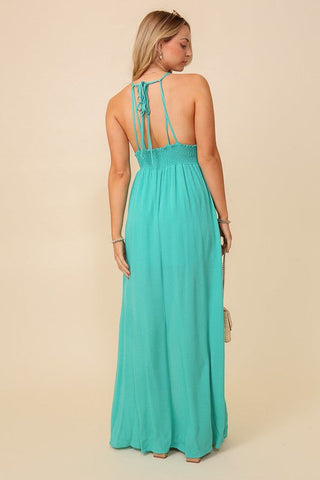 Greek Goddess Maxi Dress - Sea Green