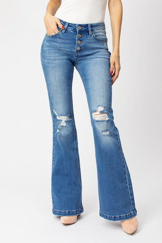 Kan Can Flared Jeans - Blue