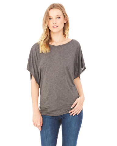 Flowy Dolman Top - Dark Gray