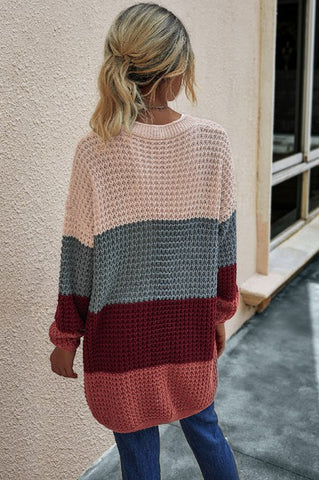 Color Block Cardigan