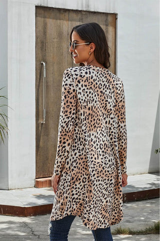 Leopard Cardigan - Beige
