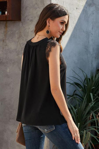 Reversible Sleeveless Top - Black