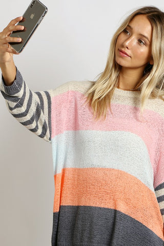 Pastel Striped Sweater