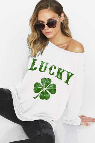 Lucky St. Patrick’s Day Sweatshirt - Black